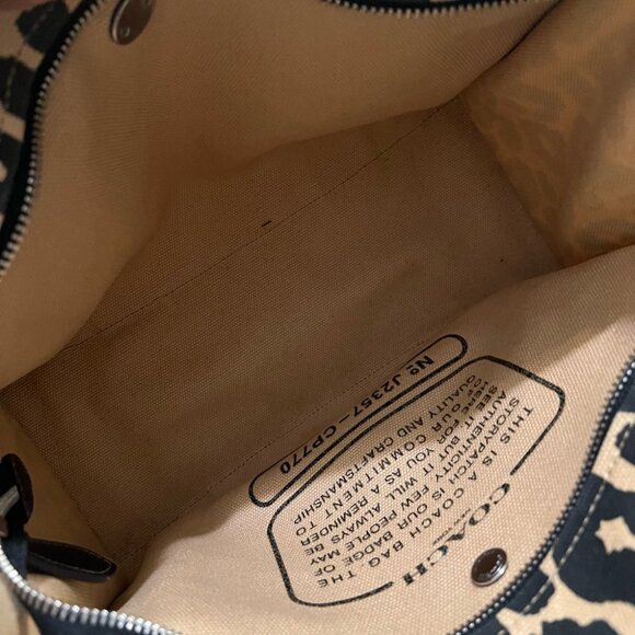 Coach Women Canvas Cargo Tote - Picture 6 of 6